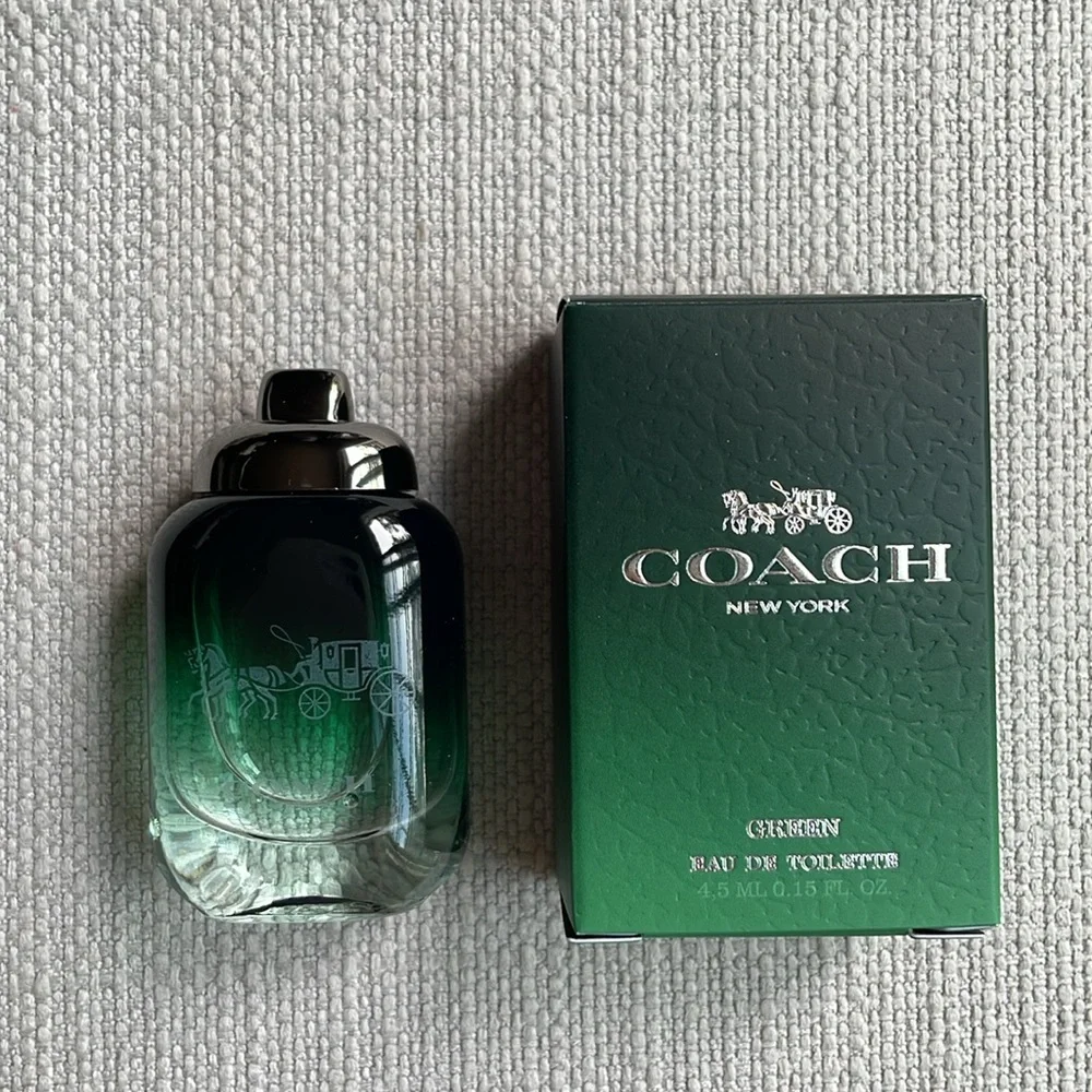 Coach green mens 4.5ml miniature fragrance